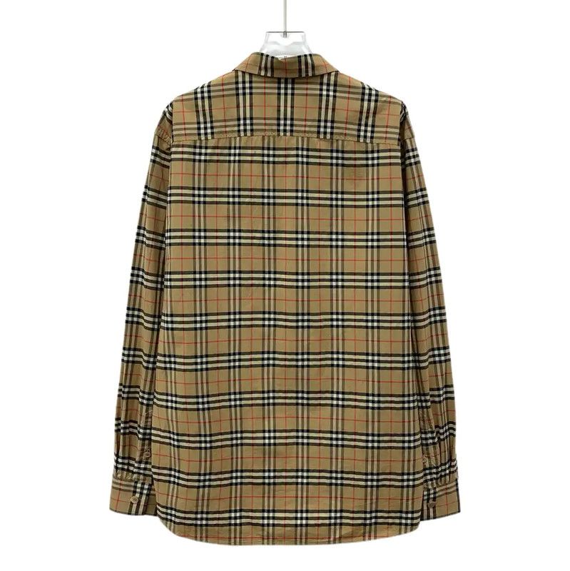 Burberry Burberry Brown Checkered Cotton Women's Shirt Size XL / US 12-14 / IT 48-50 - 2 Thumbnail