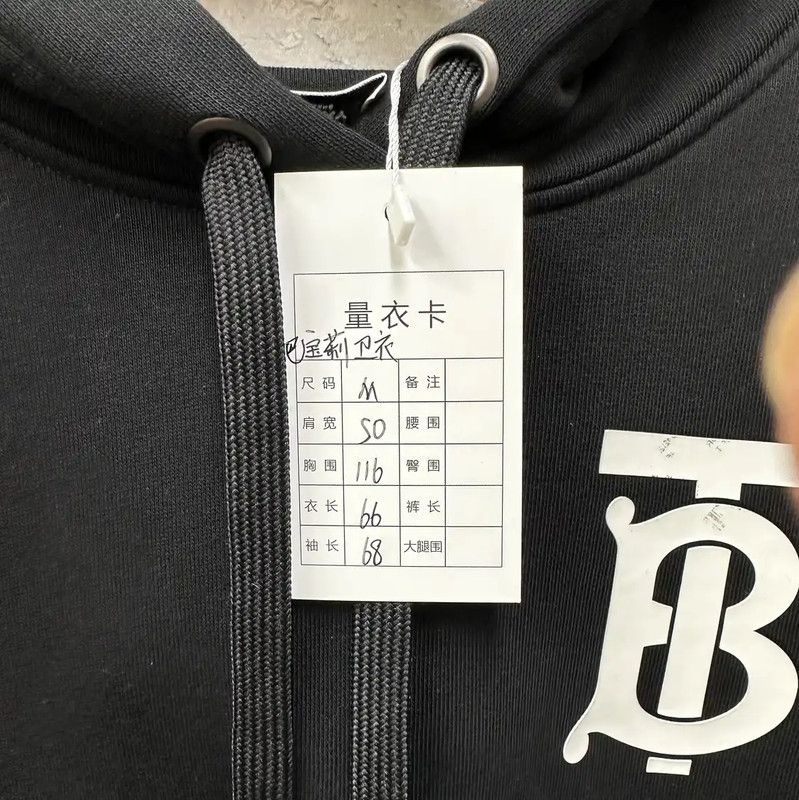 Burberry Burberry Black Cotton Women's Hoodie Size M / US 6-8 / IT 42-44 - 3 Thumbnail