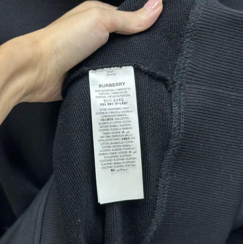 Burberry Burberry Black Cotton Women's Hoodie Size M / US 6-8 / IT 42-44 - 5 Thumbnail