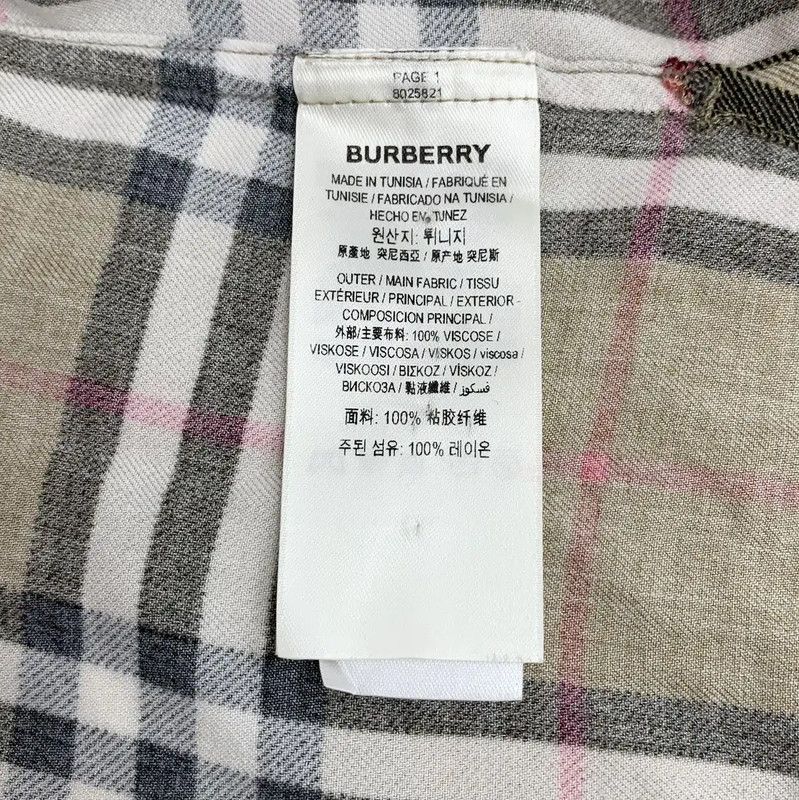 Burberry Burberry Brown Plaid Short Sleeve Shirt Size L / US 10 / IT 46 - 6 Thumbnail