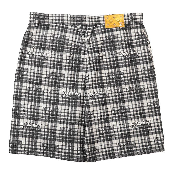 Louis Vuitton Louis Vuitton Louis Vuitton Checkered Monogram Cotton Shorts Cotton Shorts RM232ARAHPD90W DUTY FREE for USA Size ONE SIZE - 7 Thumbnail
