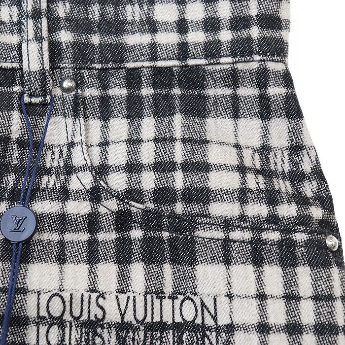 Louis Vuitton Louis Vuitton Louis Vuitton Checkered Monogram Cotton Shorts Cotton Shorts RM232ARAHPD90W DUTY FREE for USA Size ONE SIZE - 5 Thumbnail