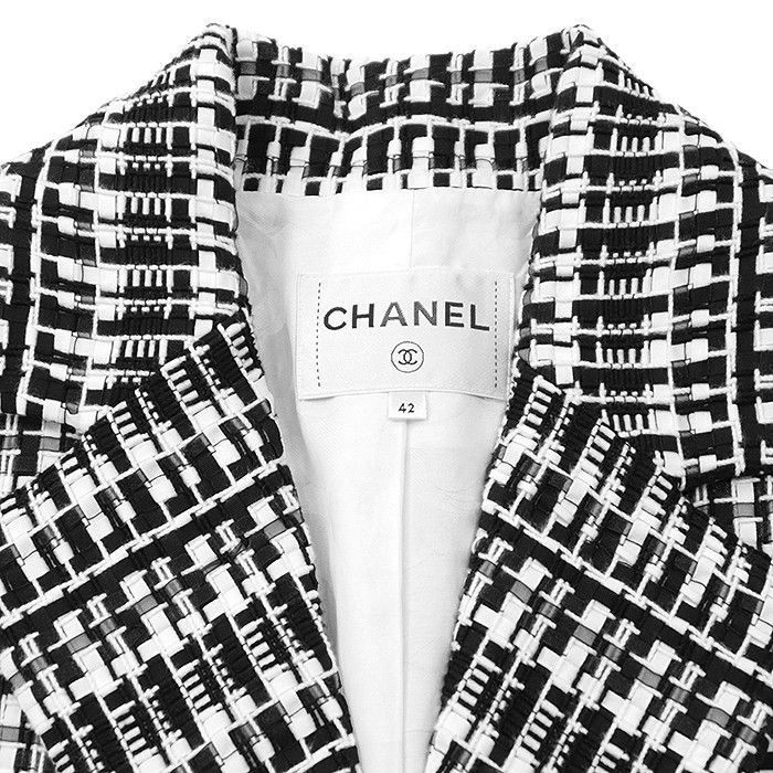 Chanel Chanel Chanel P78886 Tweed Long Jacket Cotton Outerwear P78886 DUTY FREE for USA Size ONE SIZE - 12 Thumbnail