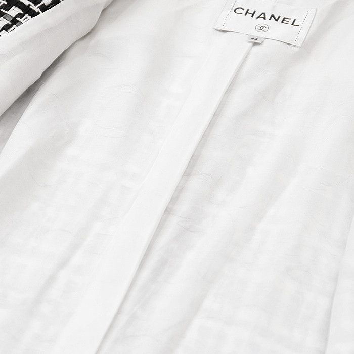 Chanel Chanel Chanel P78886 Tweed Long Jacket Cotton Outerwear P78886 DUTY FREE for USA Size ONE SIZE - 13 Thumbnail
