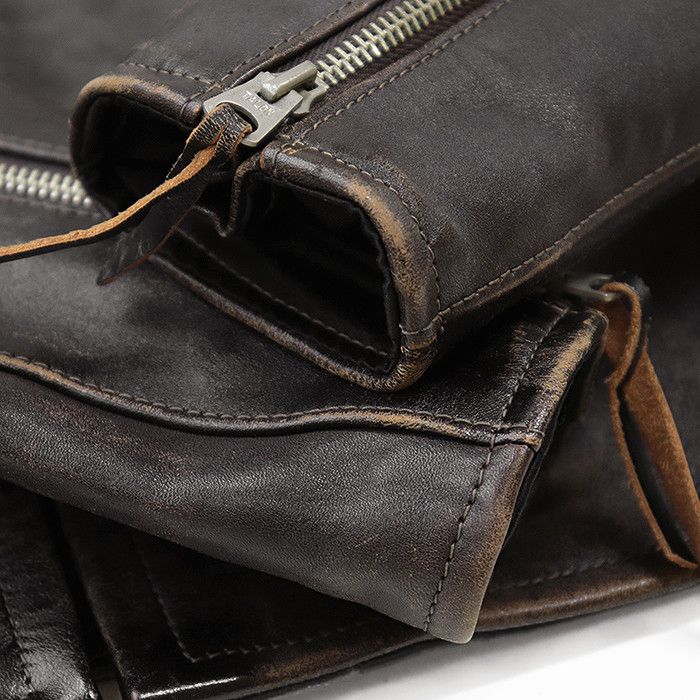 Other Other The REAL McCOY'S Buco J-100 Leather Jacket Leather Outerwear J-100 DUTY FREE for USA Size ONE SIZE - 5 Thumbnail