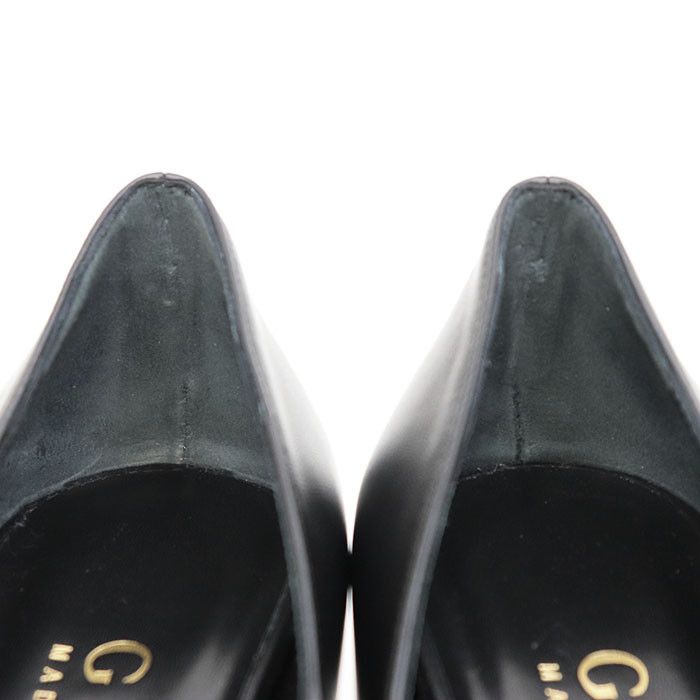 Gucci Gucci Gucci NAPPA CHARLOTTE NERO Nappa Leather Pumps Leather Shoes 716687 DUTY FREE for USA Size ONE SIZE - 9 Thumbnail