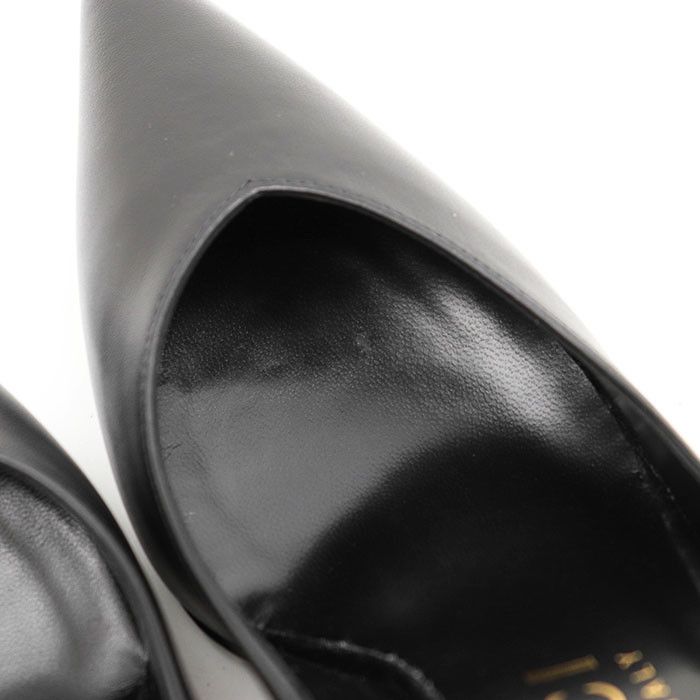 Gucci Gucci Gucci NAPPA CHARLOTTE NERO Nappa Leather Pumps Leather Shoes 716687 DUTY FREE for USA Size ONE SIZE - 5 Thumbnail
