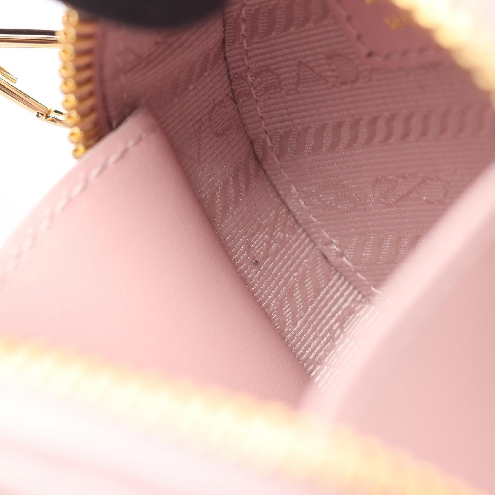 Prada Prada Saffiano Triangle Mini Pouch Saffiano Leather Shoulder Bag Leather Shoulder Bag 1NR023 DUTY FREE for USA