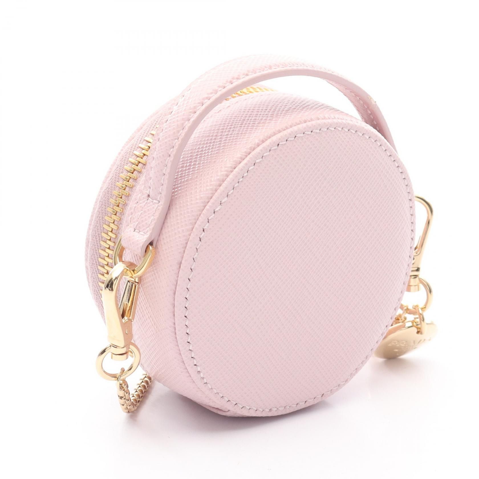 Prada Prada Saffiano Triangle Mini Pouch Saffiano Leather Shoulder Bag Leather Shoulder Bag 1NR023 DUTY FREE for USA