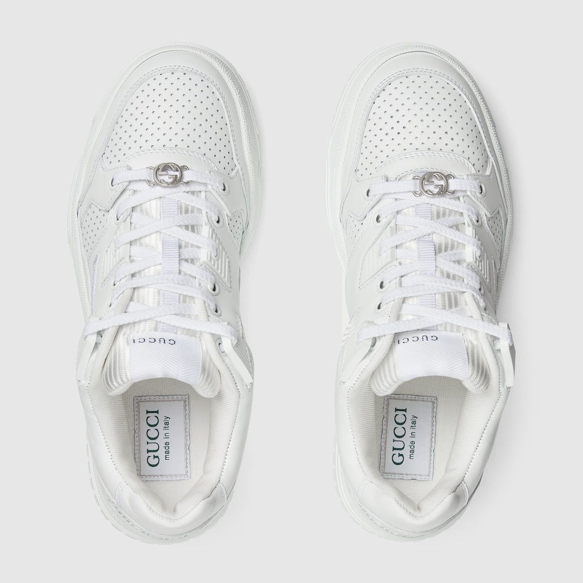 Gucci Gucci Interlocking G Leather Sneakers SIZE 37 Size ONE SIZE - 3 Thumbnail