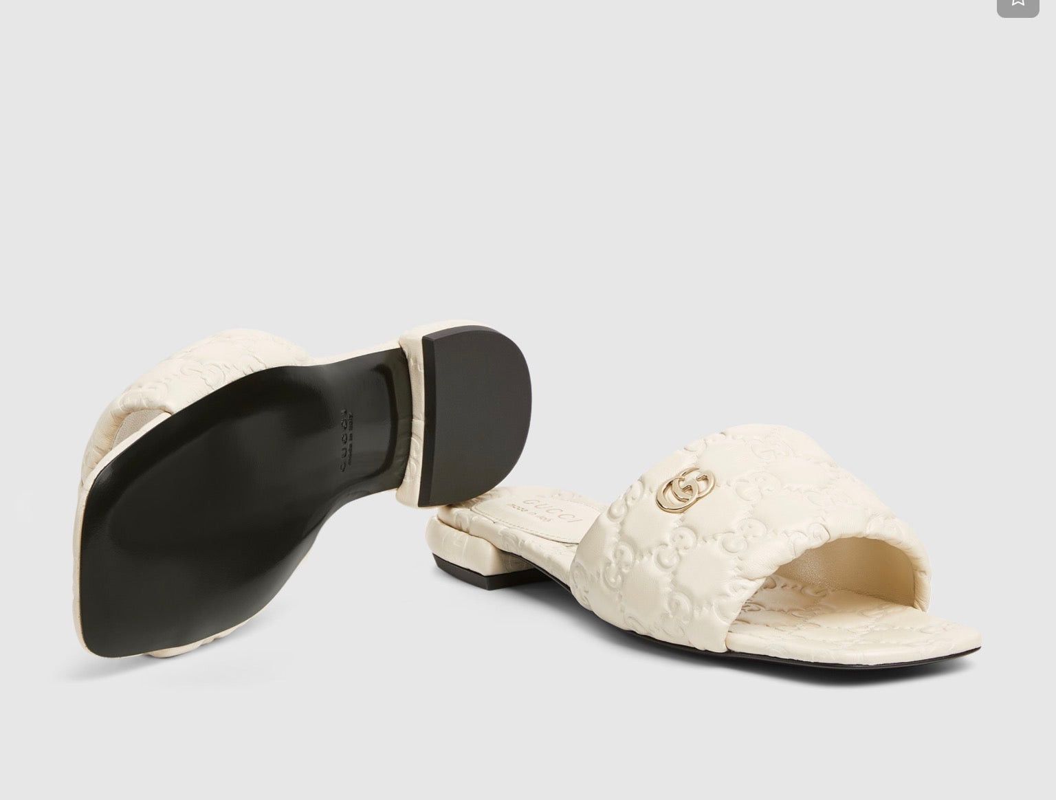 Gucci Gucci Double G Slide Sandals SIZE 40.5 Size ONE SIZE - 4 Thumbnail