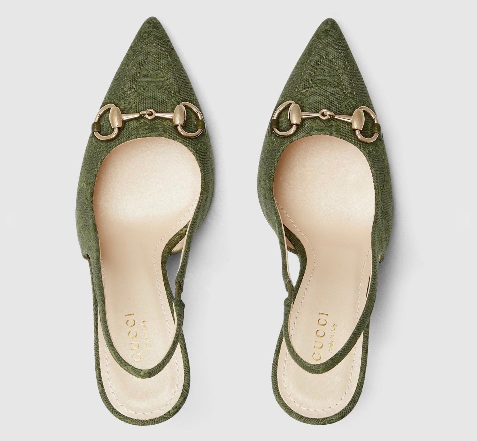 Gucci Gucci Horsebit GG Slingback Pumps SIZE 39 Size ONE SIZE - 3 Thumbnail