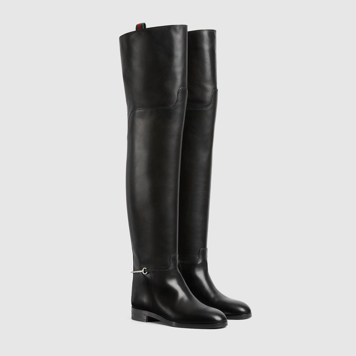 Gucci Gucci Slim Horsebit Knee High Boots SIZE 36.5 Size ONE SIZE - 2 Thumbnail