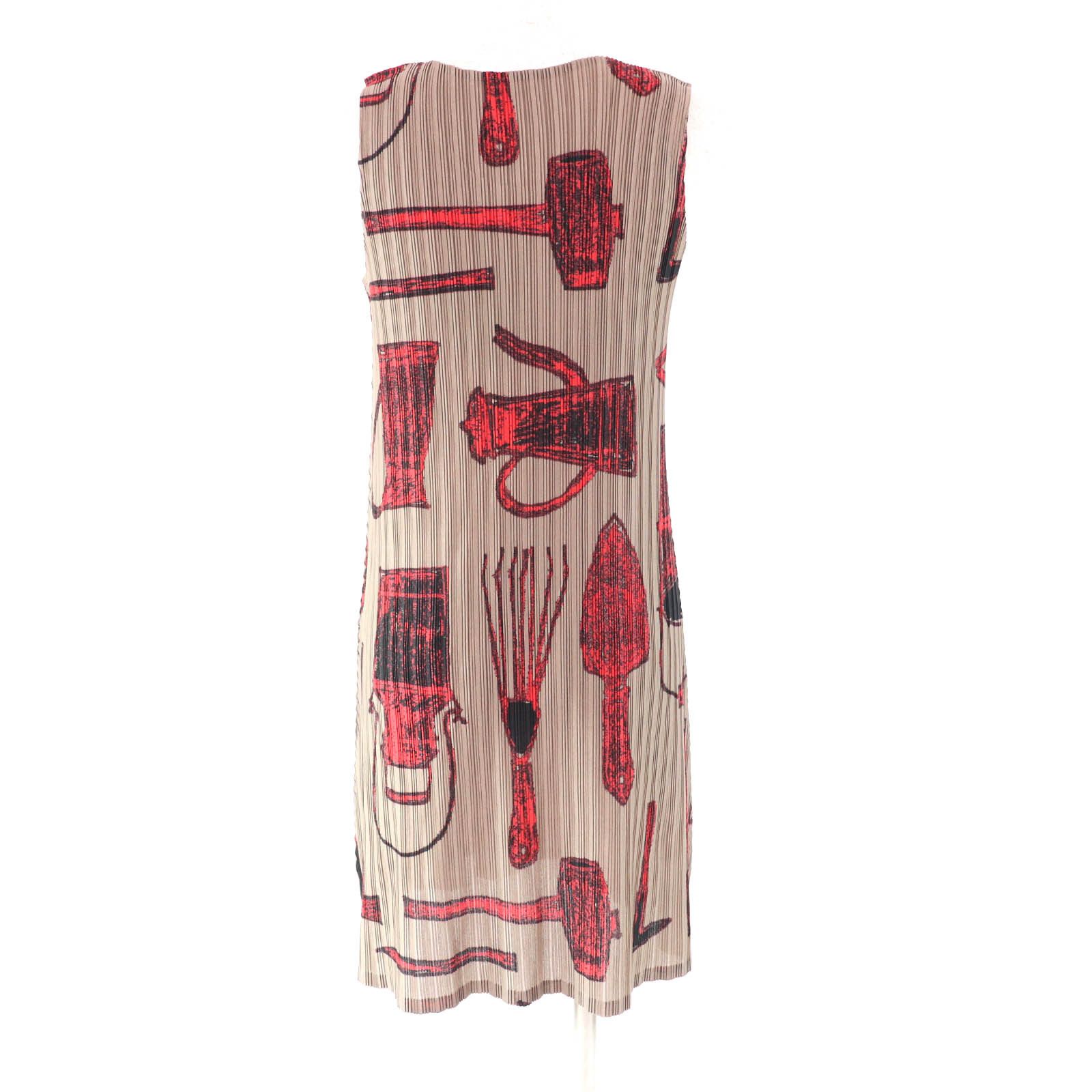 Issey Miyake Issey Miyake PLEATS PLEASE All-over print Polyester Dress Others Dresses PP43-FT323 DUTY FREE for USA Size ONE SIZE - 3 Thumbnail