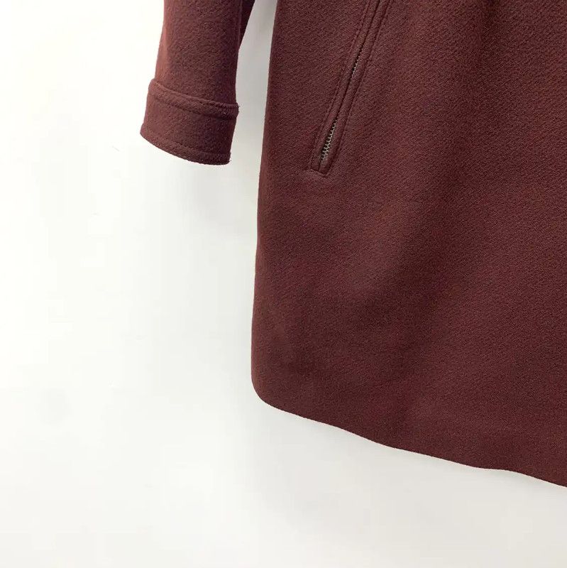 Burberry Burberry Red Wool Women's Coat Size S / US 4 / IT 40 - 5 Thumbnail