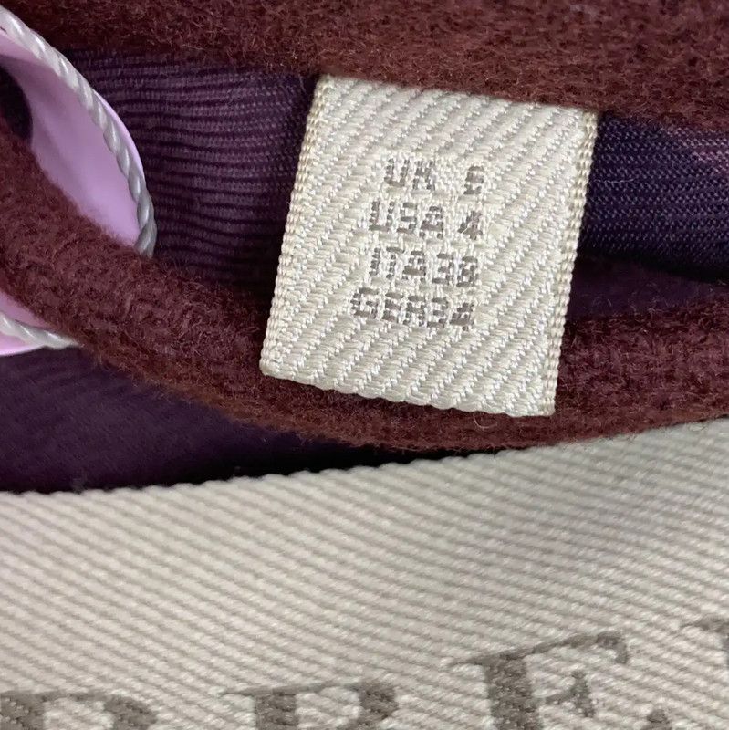 Burberry Burberry Red Wool Women's Coat Size S / US 4 / IT 40 - 7 Thumbnail