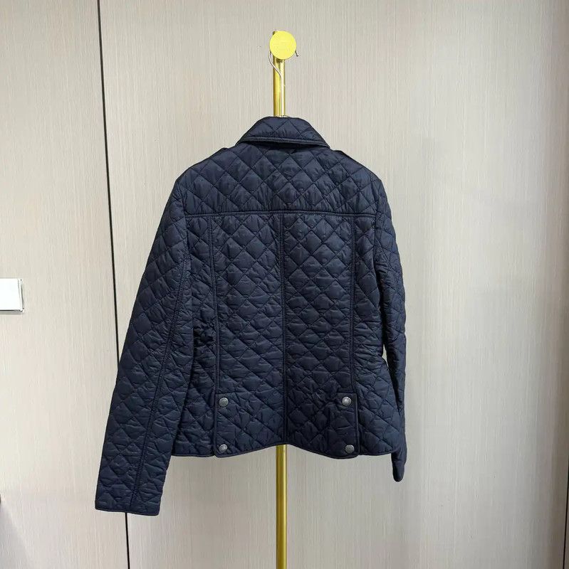 Burberry Burberry Women's Navy Cotton Quilted Jacket Size S / US 4 / IT 40 - 2 Thumbnail