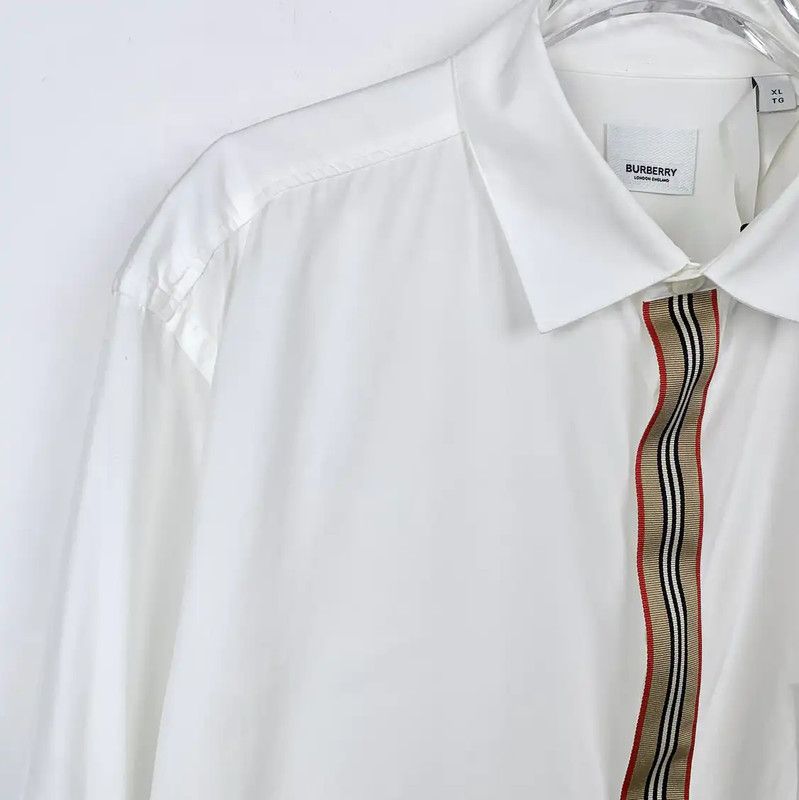 Burberry Burberry White Cotton Long Sleeve Shirt Size XL / US 12-14 / IT 48-50 - 3 Thumbnail