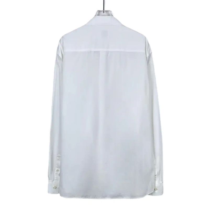 Burberry Burberry White Cotton Long Sleeve Shirt Size XL / US 12-14 / IT 48-50 - 2 Thumbnail