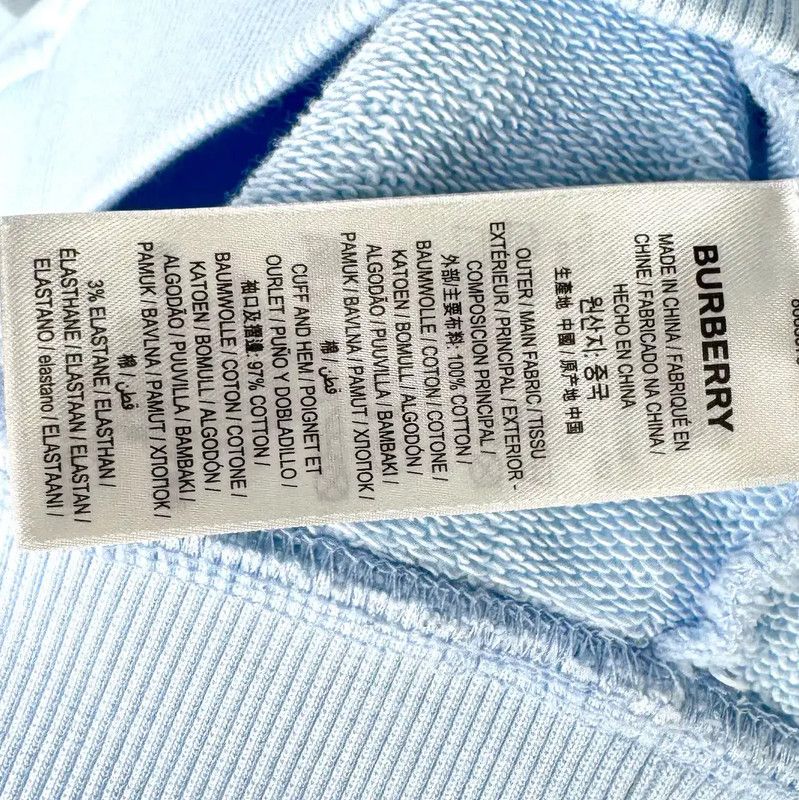 Burberry Burberry Light Blue Women's Wool Hoodie Size M / US 6-8 / IT 42-44 - 5 Thumbnail