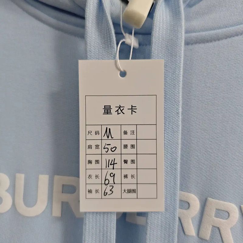 Burberry Burberry Light Blue Women's Wool Hoodie Size M / US 6-8 / IT 42-44 - 9 Thumbnail