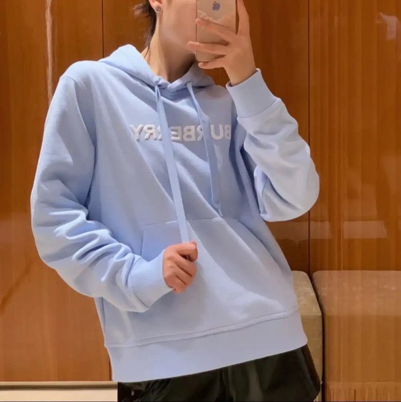 Burberry Burberry Light Blue Women's Wool Hoodie Size M / US 6-8 / IT 42-44 - 3 Thumbnail