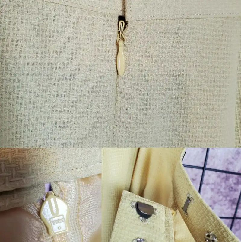 Burberry Burberry Yellow Wool Blend Short Sleeve Cardigan Size M / US 6-8 / IT 42-44 - 8 Thumbnail