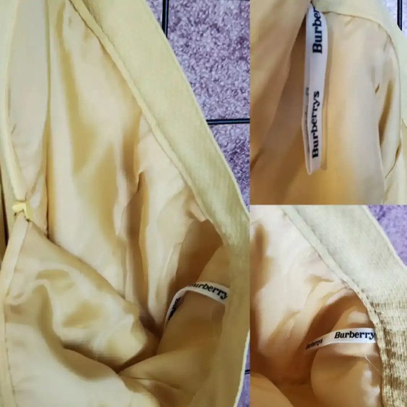 Burberry Burberry Yellow Wool Blend Short Sleeve Cardigan Size M / US 6-8 / IT 42-44 - 10 Thumbnail