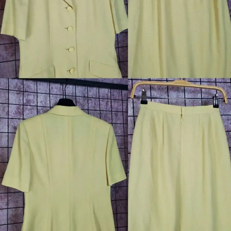 Burberry Burberry Yellow Wool Blend Short Sleeve Cardigan Size M / US 6-8 / IT 42-44 - 5 Thumbnail