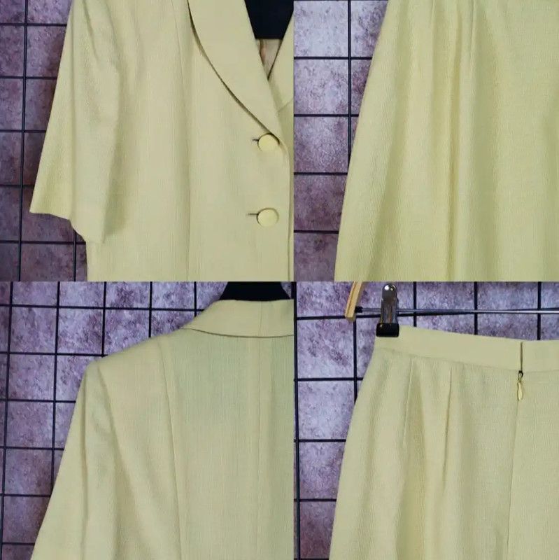 Burberry Burberry Yellow Wool Blend Short Sleeve Cardigan Size M / US 6-8 / IT 42-44 - 6 Thumbnail