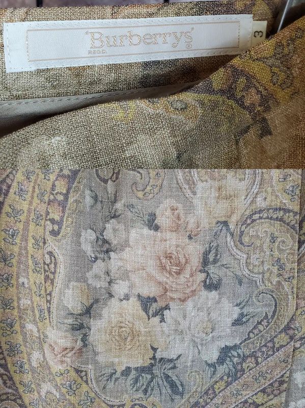 Burberry Burberry Floral Maxi Skirt in Coffee Brown Size 23" - 7 Thumbnail