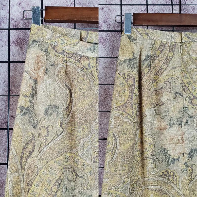 Burberry Burberry Floral Maxi Skirt in Coffee Brown Size 23" - 4 Thumbnail
