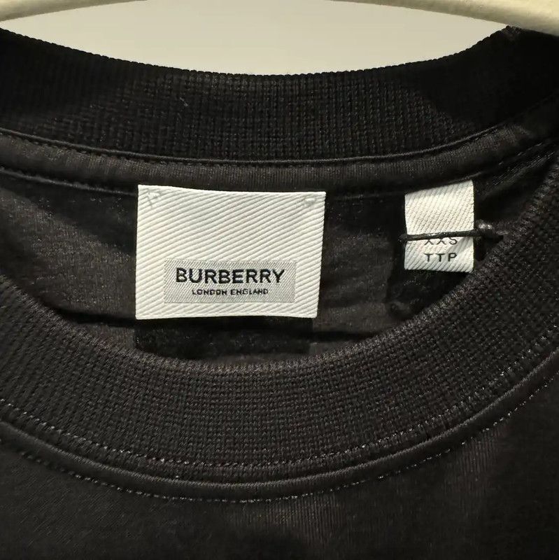 Burberry Burberry Black Cotton Women's T-Shirt Size XXS / US 00 / IT 34 - 4 Thumbnail