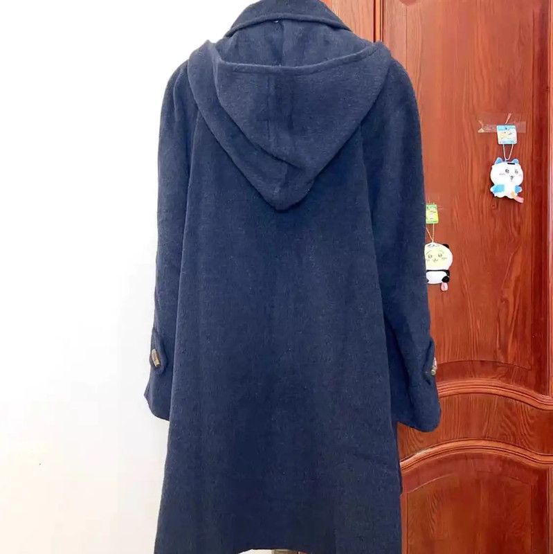 Burberry Burberry Dark Blue Wool Women's Coat Size M / US 6-8 / IT 42-44 - 3 Thumbnail