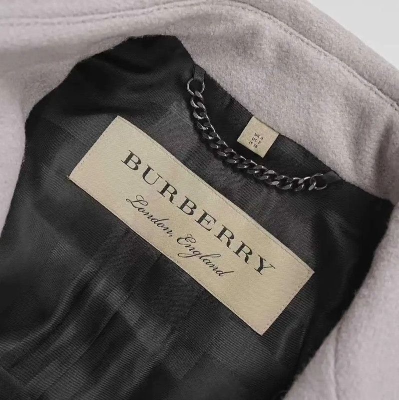 Burberry Burberry Women's Winter Light Purple Wool Coat Size S / US 4 / IT 40 - 6 Thumbnail