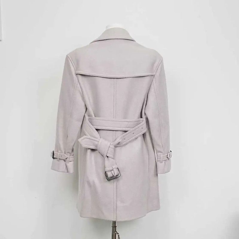 Burberry Burberry Women's Winter Light Purple Wool Coat Size S / US 4 / IT 40 - 2 Thumbnail
