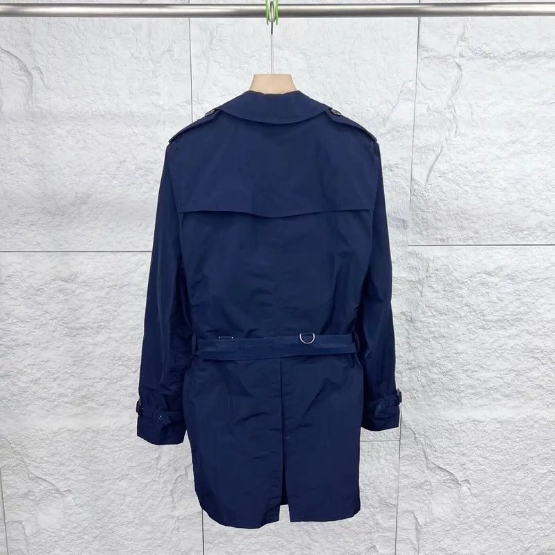 Burberry Burberry Women's Dark Blue Cotton Trench Coat Size S / US 4 / IT 40 - 2 Thumbnail