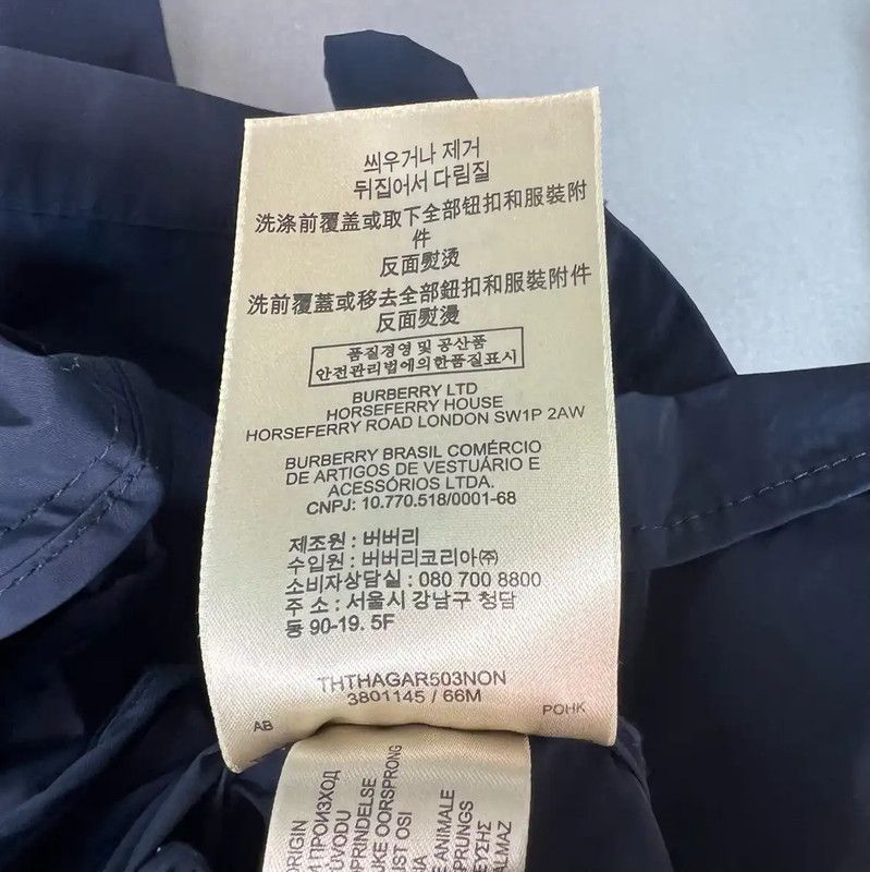 Burberry Burberry Women's Dark Blue Cotton Trench Coat Size S / US 4 / IT 40 - 5 Thumbnail