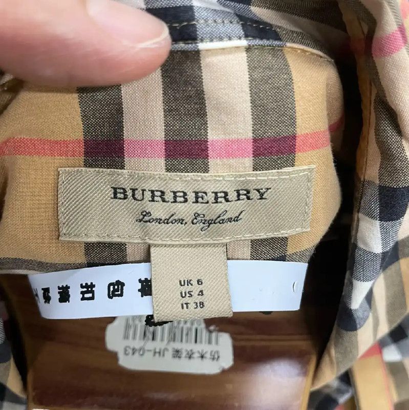 Burberry Burberry Women's Cotton Dress in Light Brown Size S / US 4 / IT 40 - 3 Thumbnail