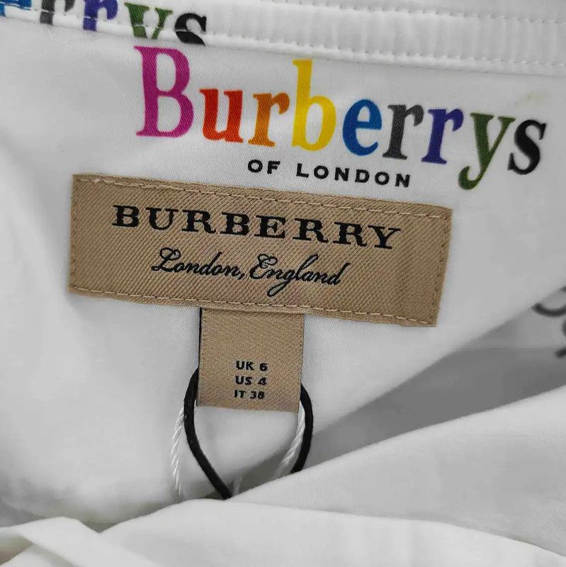Burberry Burberry White Cotton Sport Shirt for Women Size XS / US 0-2 / IT 36-38 - 3 Thumbnail