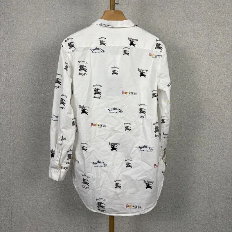 Burberry Burberry White Cotton Sport Shirt for Women Size XS / US 0-2 / IT 36-38 - 2 Thumbnail
