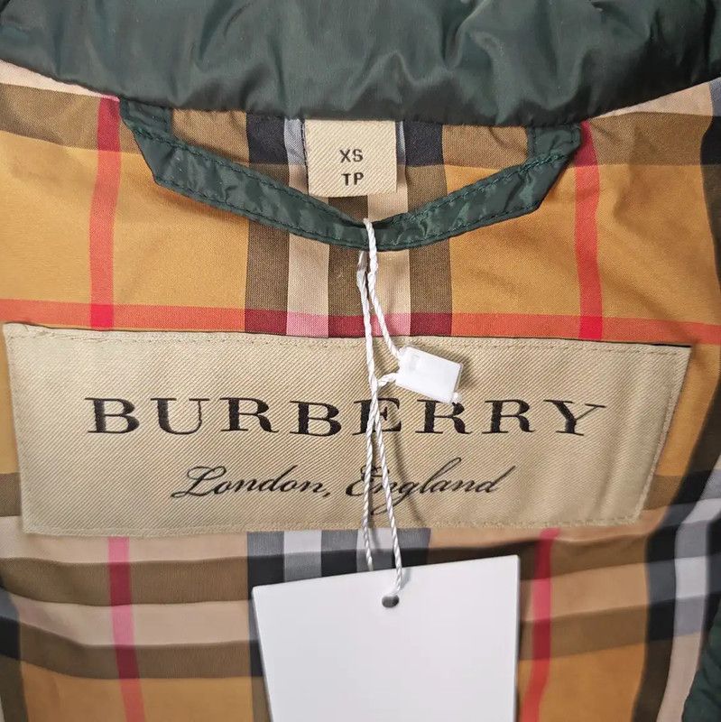Burberry Burberry Women's Green Nylon Down Jacket Size XS / US 0-2 / IT 36-38 - 4 Thumbnail