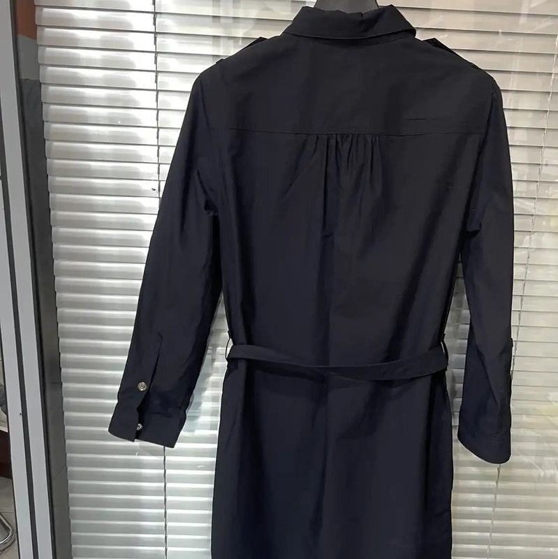 Burberry Burberry Black Cotton Long Sleeve Dress XS Size XS / US 0-2 / IT 36-38 - 2 Thumbnail