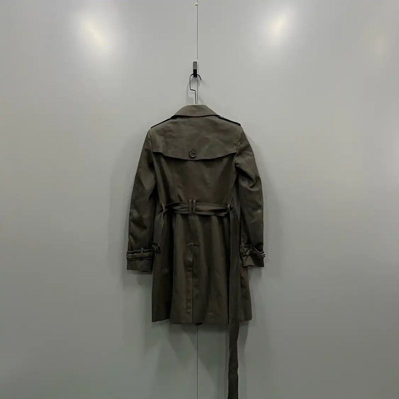 Burberry Burberry Long Green Cotton Coat for Women Size ONE SIZE - 2 Thumbnail