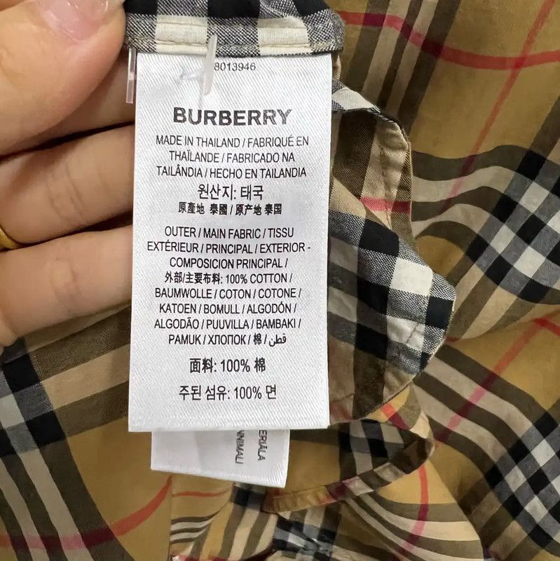 Burberry Burberry Long Sleeve Khaki Dress for Women Size ONE SIZE - 4 Thumbnail
