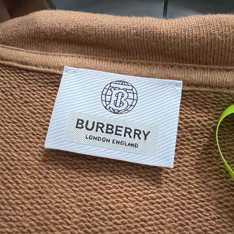 Burberry Burberry Orange Brown Cotton Women’s Pullover Hoodie Size S / US 4 / IT 40 - 4 Thumbnail