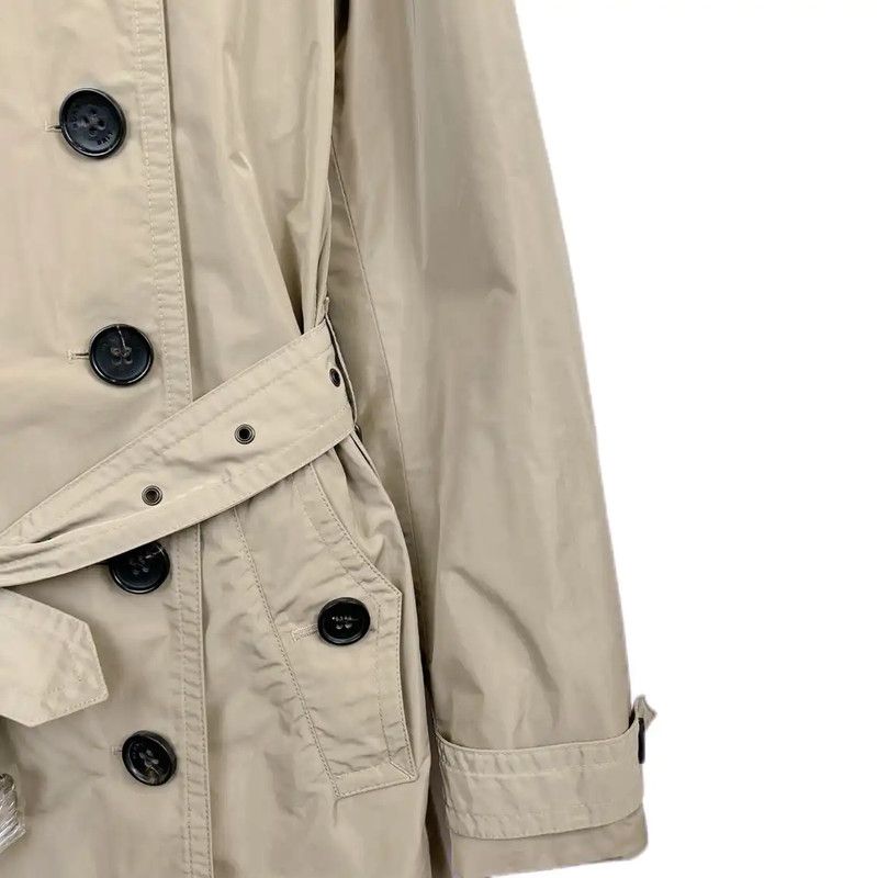 Burberry Burberry Khaki Cotton Mid-Length Trench Coat Size S / US 4 / IT 40 - 4 Thumbnail