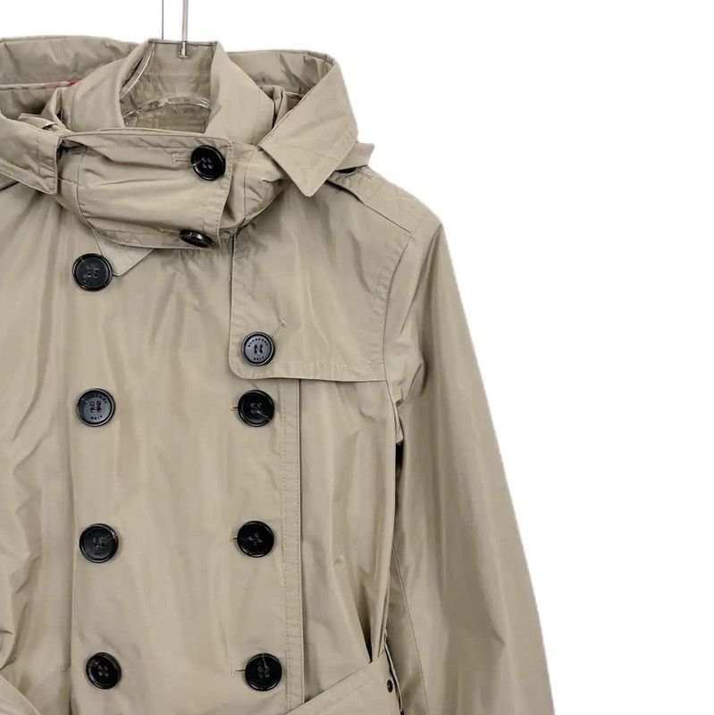 Burberry Burberry Khaki Cotton Mid-Length Trench Coat Size S / US 4 / IT 40 - 3 Thumbnail