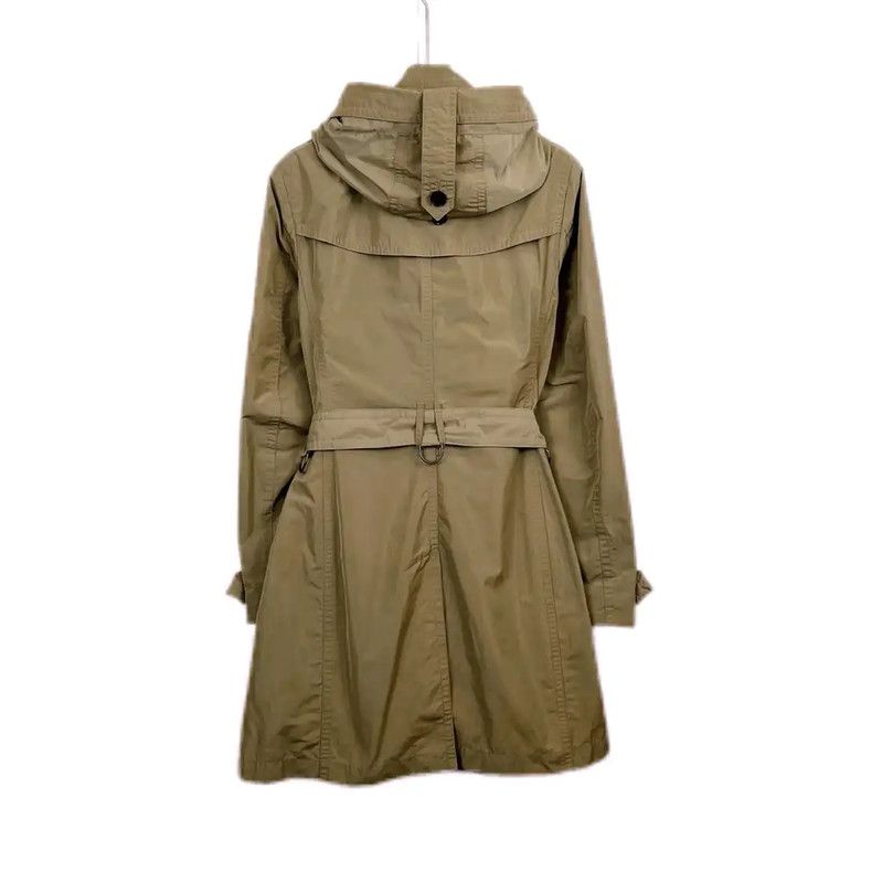 Burberry Burberry Khaki Cotton Mid-Length Trench Coat Size S / US 4 / IT 40 - 2 Thumbnail