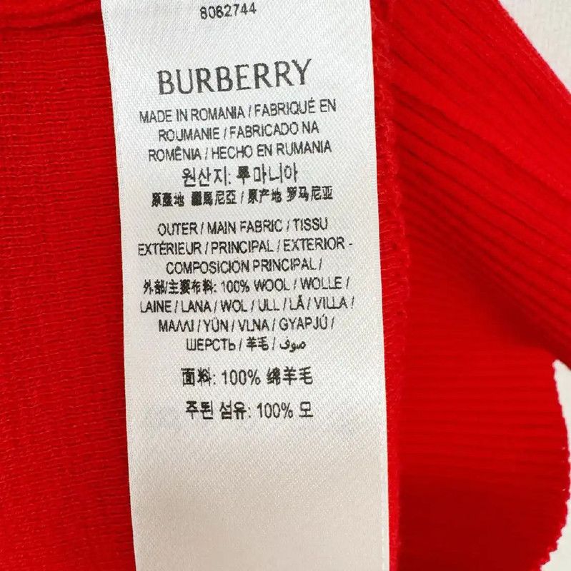 Burberry Burberry Red Long Sleeve Knit Top Size M / US 6-8 / IT 42-44 - 5 Thumbnail